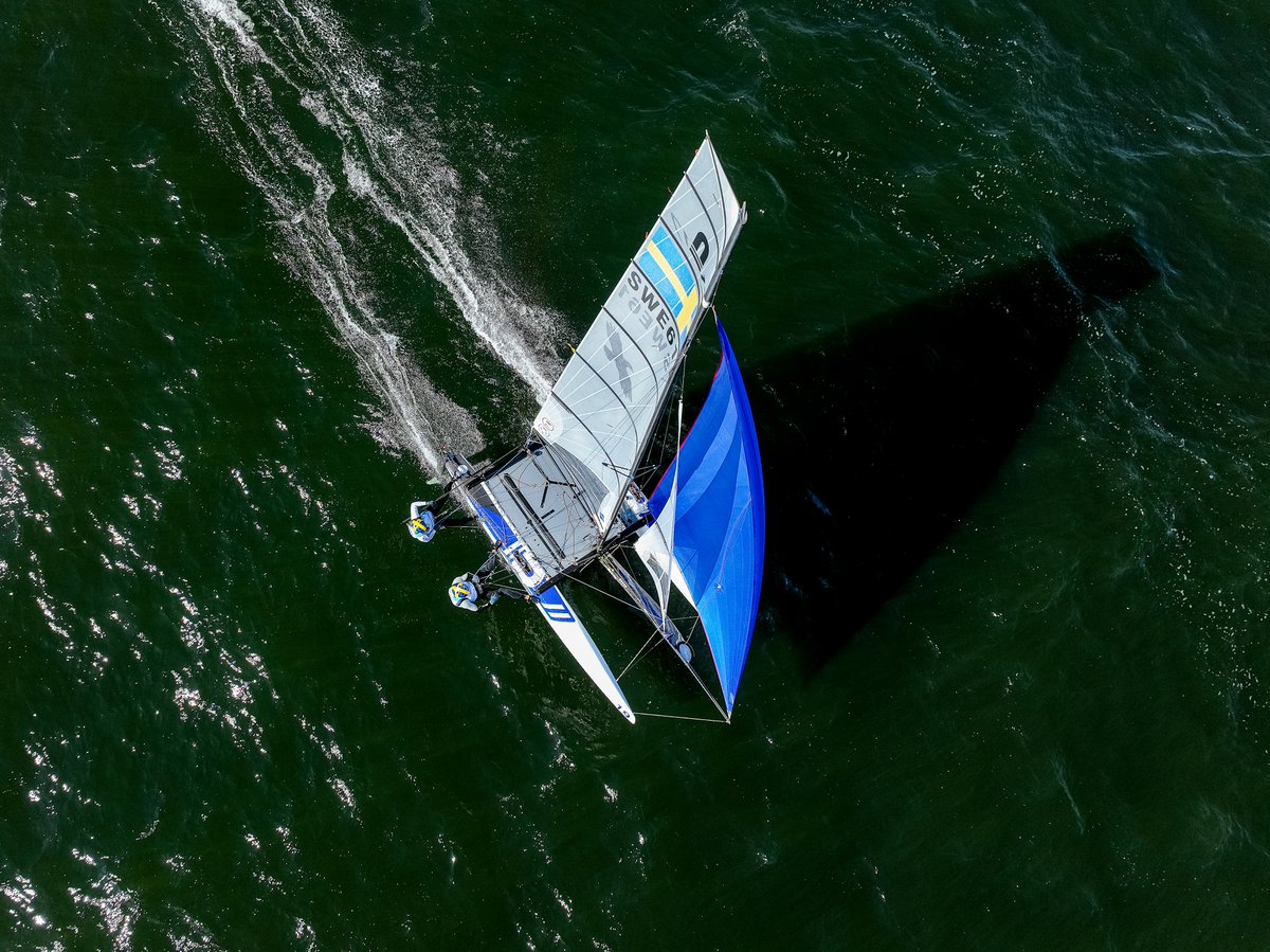 worldsailing's tweet photo. The Nacra. One of the three foiling classes at The Hague 2023 Sailing World Championships this time 2 years ago ๐ณ๐ฑ๐ฅ
#MixedMultihull https://t.co/H7q9c1J5Fx