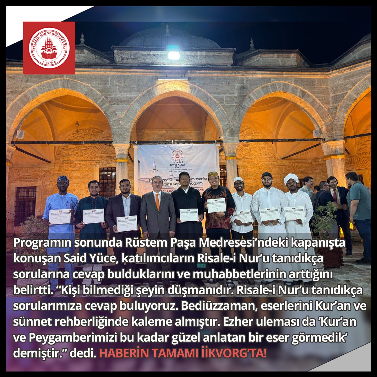 14. Genç Akademisyenler Konferansı Programı Tamamlandı! HABERİN TAMAMI: iikv.org/i/4411-14-genc…