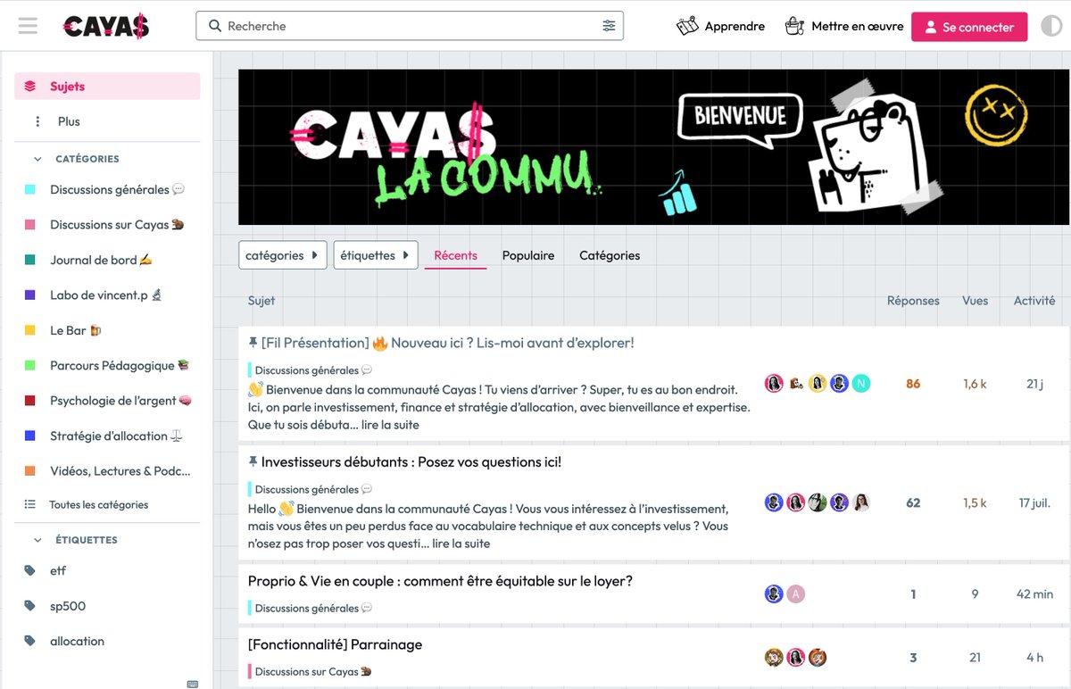 discourse's tweet image. 🌍 Did you know you can find Discourse communities in many languages? 

Meet Communauté Cayas (communaute.cayas.fr), a French-language personal finance forum where independent investors connect to ask questions and share insights.

Find them and other communities on Discover:…