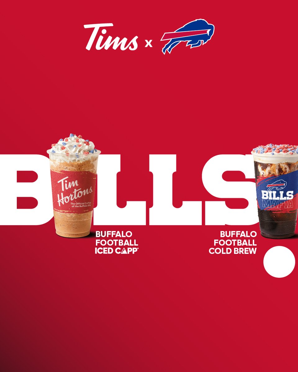 TimHortonsUS's tweet image. Frosting. Sprinkles. Football. Say less. 

While supplies last. #TimHortons #BuffaloBills