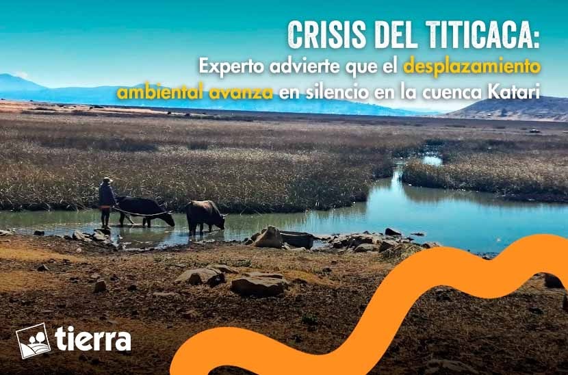📌CRISIS DEL TITICACA: EXPERTO ADVIERTE QUE EL DESPLAZAMIENTO AMBIENTAL AVANZA EN SILENCIO EN LA CUENCA KATARI 
Así lo advirtió Carlos Revilla, director del Instituto de Investigación y Acción para el Desarrollo Integral (IIADI).
Nota aquí ⬇⬇⬇ 
ftierra.org/index.php/tema…
