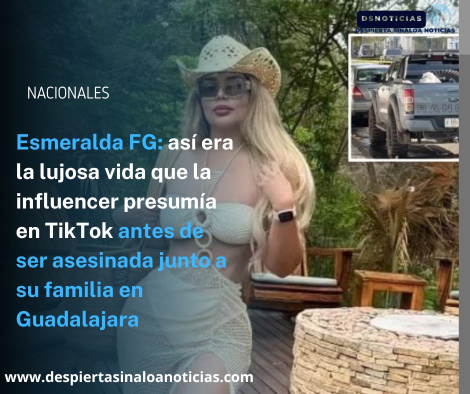 La Fiscalía del Estado de Jalisco ya confirmó que los cuerpos hallados al interior de una camioneta abandonada en las calles de la colonia San Andrés de Guadalajara corresponden al de la influencer despiertasinaloanoticias.com/esmeralda-fg-a…