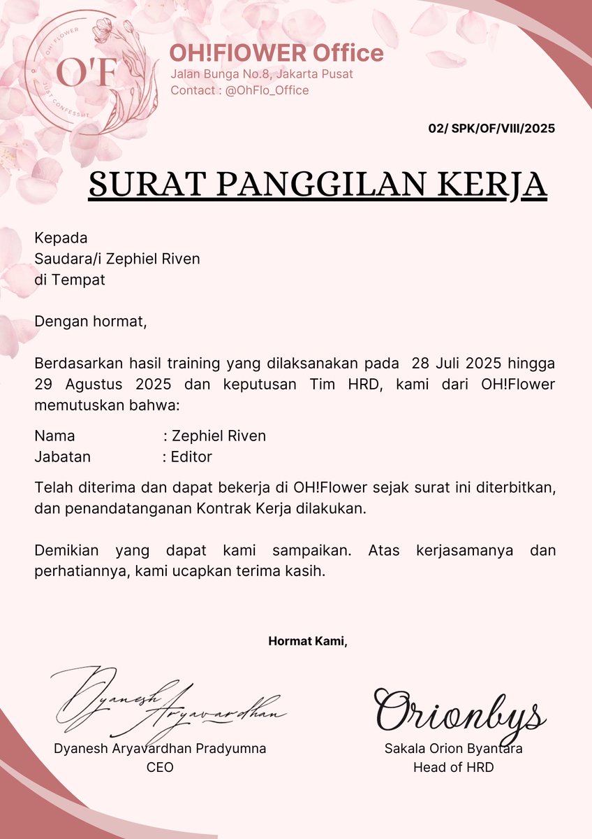 Oh!Flower Office tweet media