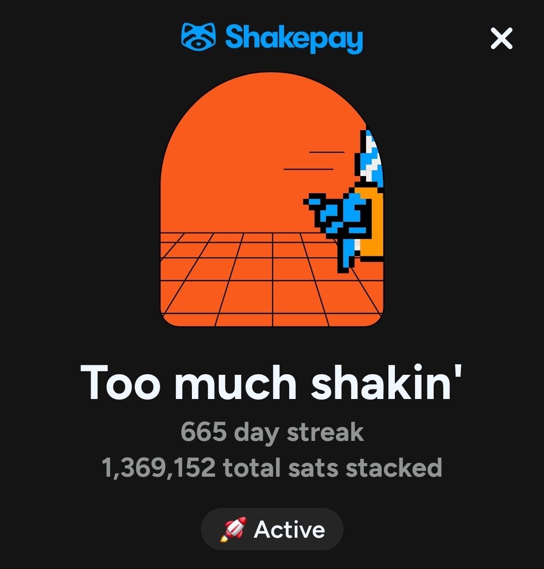 JKA_92's tweet photo. @shakepay Remembering I lost a streak at 411 days due to time change makes me sad. I'll get to the comma club soon enough! https://t.co/a8jlj9vyTU