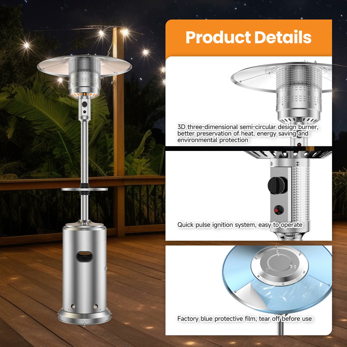 OutsideBasics's tweet image. 🔥 Stay warm outdoors! 🌙 The 42,000 BTU Outdoor Patio Heater delivers powerful, adjustable heat with durable, weather-resistant design—perfect for patios, decks &amp;amp; campsites. 🌡️
👉 outside-basics.com/products/42000…
#PatioHeater #OutdoorComfort #outsidebasics