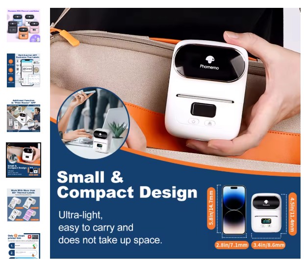 shopping_soma's tweet image. 🖨️ Phomemo M110 Thermal Wireless Label Printer
✨ Portable &amp;amp; Bluetooth Enabled
✨ Print Stickers, Barcodes, Price Tags &amp;amp; DIY Labels
✨ Perfect for Home, Office &amp;amp; Small Business 
🛒 Order- s.click.aliexpress.com/e/_oCrbfiH 
#LabelPrinter #ThermalPrinter #BluetoothPrinter #MiniPrinter