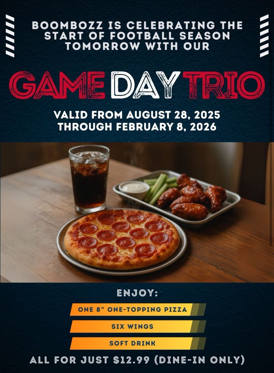 Boombozz Pizza & Watch Bar tweet media