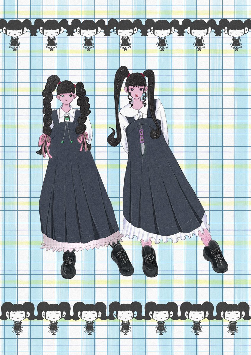 buluudog's tweet photo. Girls wearing CDG GIRL💞

#HAERIN #HYEIN #NJZ #fanart #wallpaper https://t.co/Uh0bAgdpeD