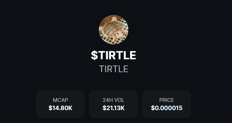 undervalued, been in this since earlier

can see it doing some numbers

$tirtle

D4ENPBXC9FqH3NbpbBiZwXrUePTQywtmL2dbZbkRpump