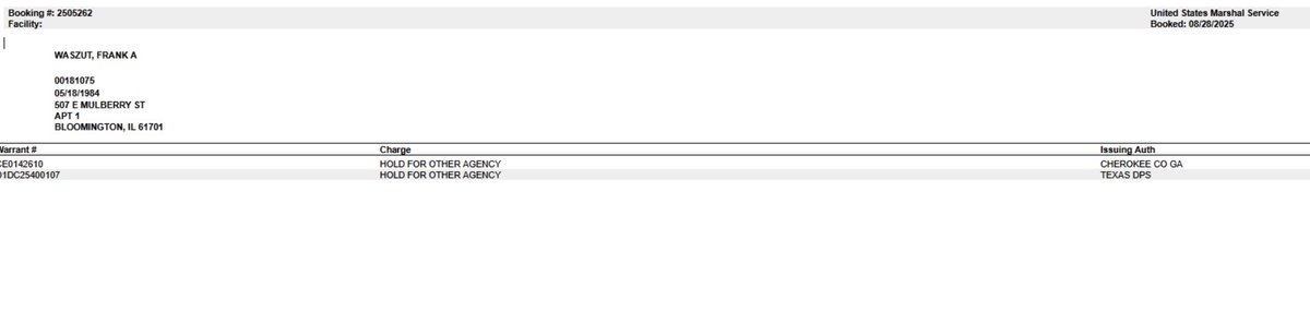Frank Waszut is being extradited to Texas by Ken Paxton.

Got that fucking bitch!

Great job team!

We tracked him to Illinois

Everyone else was wrong.

We them boys!