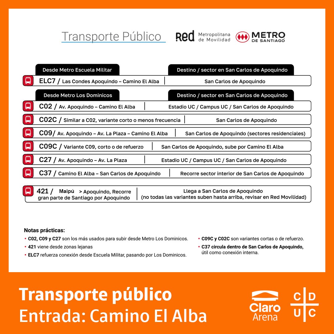 🚌 ¿Cómo llegar? Revisa la guía de transporte público 🚏