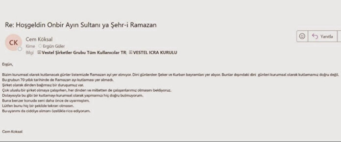 kemalozercom's tweet photo. Vestel'in Genel Müdürü iken Cem Köksal, Kurum yöneticisinin Ramazan kutlamasından rahatsız olmuş ve tepkiler üzerine istifa etmişti. Gereksiz yere yargıılandı ve berat etti. Bu ay piyasa değeri kadar zarar açıklayan Vestel'in sahibi ve israile enerji sağlayan bu yüzden de boykot edilen Zorlu Holding,
İslam'dan nefret eden Cem Köksal'ı yönetim kurulu üyesi yapmış.
Millete ve inancına rağmen bâtıl davasında kararlı olan @zorluahmetnazif'uyu tebrik ederiz.

@Vestel, Tac Mefruşat, Linens, Pierre Cardin Mefruşat, Toshiba Tv, Zes, Elektrip, @ZorluCenter gibi @zorluholdingtr markalarını #boykot ederek had bildiren bu yüzden sadece Vestel zararı 13,3 milyar TL'yi bulduran halkımızı ise binlerce kez tebrik ederiz.

Ne demişti Zorlu'nun Ramazan düşmanı yönetim kurulu üyesi: 

“Ergün,
Bizim kurumsal olarak kutlanacak günler listemizde Ramazan ayı yer almıyor. Dini günlerden Şeker ve Kurban bayramları yer alıyor. Bunlar dışındaki dini günleri kurumsal olarak kutlamamız doğru değil. Bu grubun 70 yıllık tarihinde de Ramazan ayı kutlaması yer almadı. Şirket olarak dinden bağımsız bir duruşumuz var.

Çok uluslu bir şirket olmaya çalışırken, her dinden ve milletten de çalışanlarımız olmasını bekliyoruz.
Dolayısıyla bu gibi bir kutlamayı kurumsal olarak yapmamızı hiç doğru bulmuyorum.
Buna benzer konuda seni daha önce de uyarmıştım.
Lütfen bunu hiç bir şekilde tekrarı olmasın.
Bu uyarımı da ciddiye almanı özellikle rica ediyorum
Cem Köksal”

İş bunları asla unutmayacağız, unutturmayacağız!