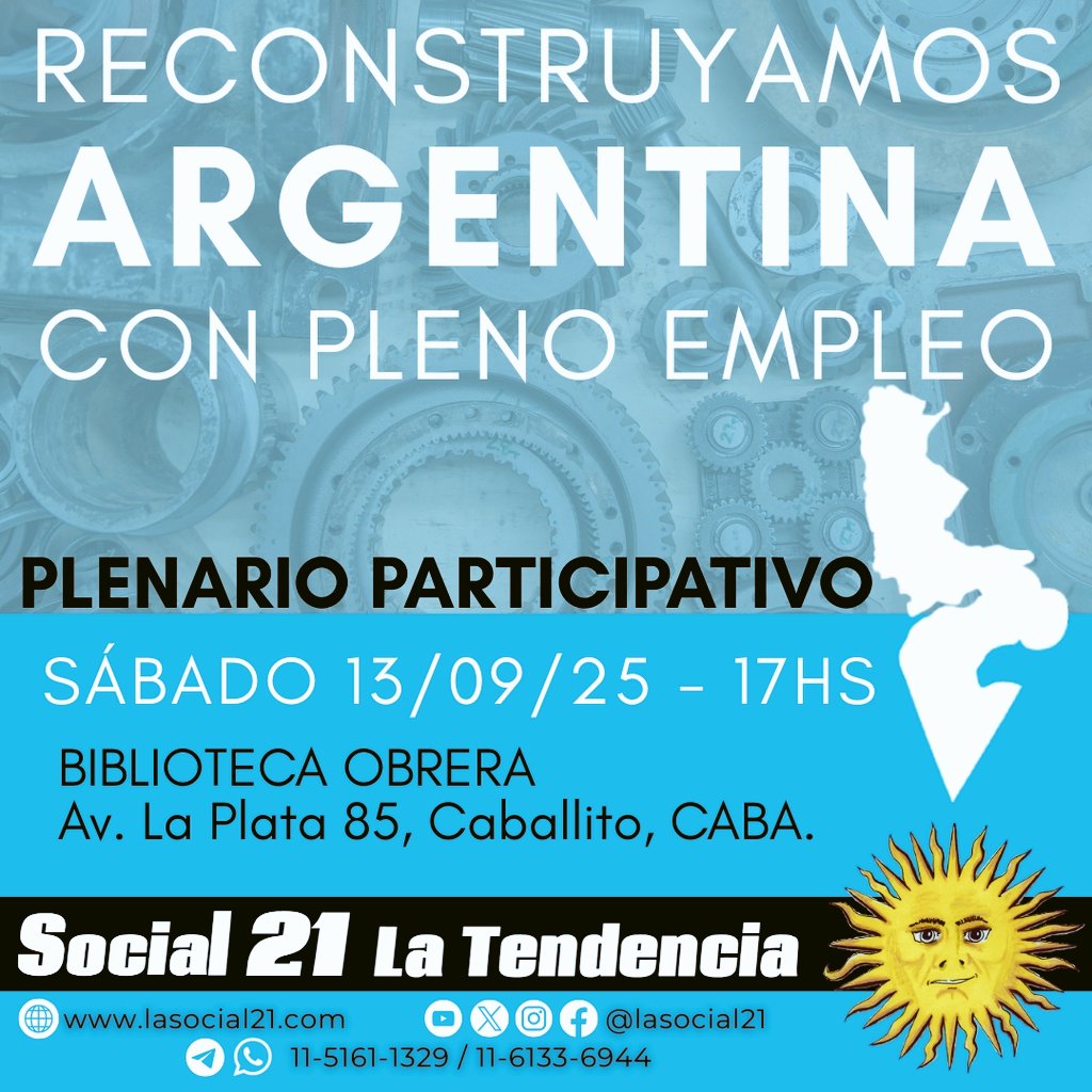 🔴 No heredamos un país. Heredamos una patriada que no se resuelve con espera.
Para reconstruir Argentina con Pleno Empleo,
hará falta lo que siempre cambió el destino:
Calma y Revolución.