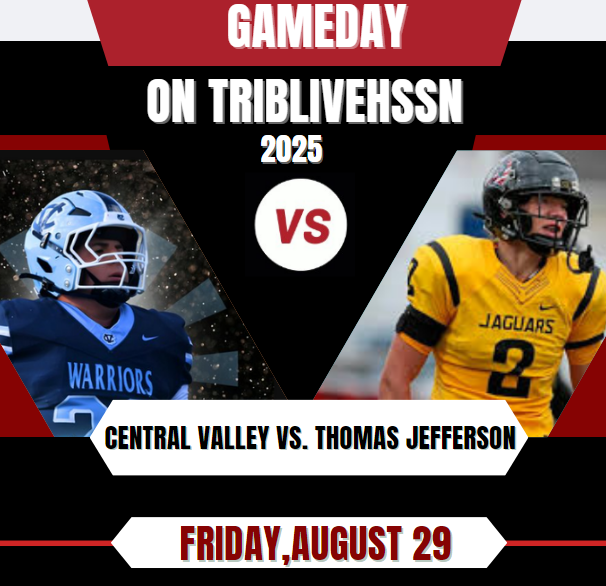 TribLive_HSSN (@trib_live) on Twitter photo π¨ Game Week π¨
π <a href="/cvqbclub/">Central Valley Quarterback Club-Warriors Football</a> vs. <a href="/TJHSJaguars/">TJHSJaguars</a>
π Friday,August 29
β° @ 7p.
π₯ bit.ly/4l99xBn
<a href="/wjhsd/">West Jefferson Hills SD</a> <a href="/TJHS_Activities/">Director Activities</a> <a href="/warriors_cv/">CVWarriorsAthletics</a> <a href="/mleonard/">Mike Leonard</a> <a href="/CoachLyonsCVfb/">Mark Lyons</a> <a href="/BrendanAlex50/">Brendan Alexander</a> <a href="/aaron_lawson2/">Aaron Lawson</a> <a href="/Mathews_A1/">Aaron Mathews</a> <a href="/CoachCedWhit/">Ced Whitaker</a> π¨ Game Week π¨
π <a href="/cvqbclub/">Central Valley Quarterback Club-Warriors Football</a> vs. <a href="/TJHSJaguars/">TJHSJaguars</a>
π Friday,August 29
β° @ 7p.
π₯ bit.ly/4l99xBn
<a href="/wjhsd/">West Jefferson Hills SD</a> <a href="/TJHS_Activities/">Director Activities</a> <a href="/warriors_cv/">CVWarriorsAthletics</a> <a href="/mleonard/">Mike Leonard</a> <a href="/CoachLyonsCVfb/">Mark Lyons</a> <a href="/BrendanAlex50/">Brendan Alexander</a> <a href="/aaron_lawson2/">Aaron Lawson</a> <a href="/Mathews_A1/">Aaron Mathews</a> <a href="/CoachCedWhit/">Ced Whitaker</a>