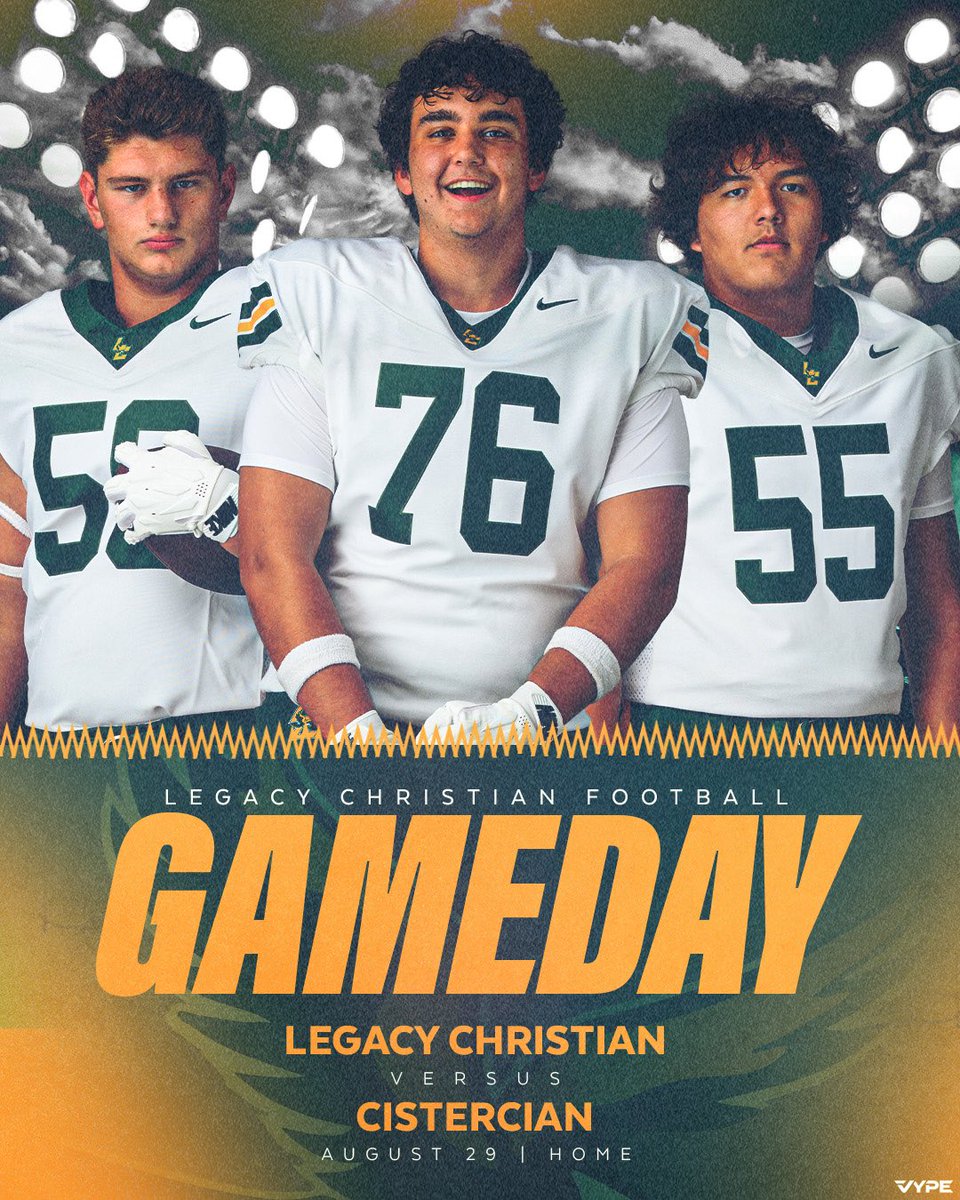 GAMEDAY | WEEK 1

🆚 Cistercian Hawks
📍 Comstock Field 
🕖 7 pm 

Eagles wearing:
🟢 Helmets
🟢 Jerseys
🟢 Pants 

See y’all tonight!