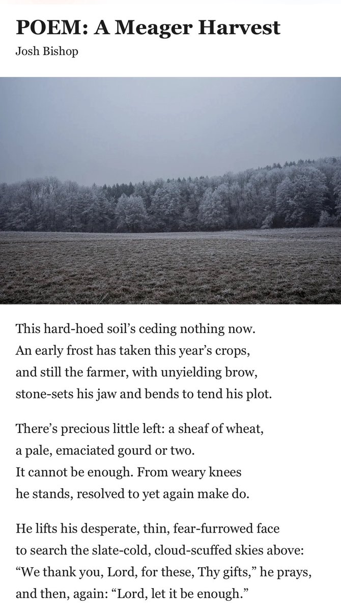 Doug Ponder (@dougponder) on Twitter photo Poet <a href="/JoshBishop/">Josh Bishop ☩</a> is always a good read. Here’s one a friend sent me this morning. It’ll bless you.
(Click the image to see the whole thing.) Poet <a href="/JoshBishop/">Josh Bishop ☩</a> is always a good read. Here’s one a friend sent me this morning. It’ll bless you.
(Click the image to see the whole thing.)
