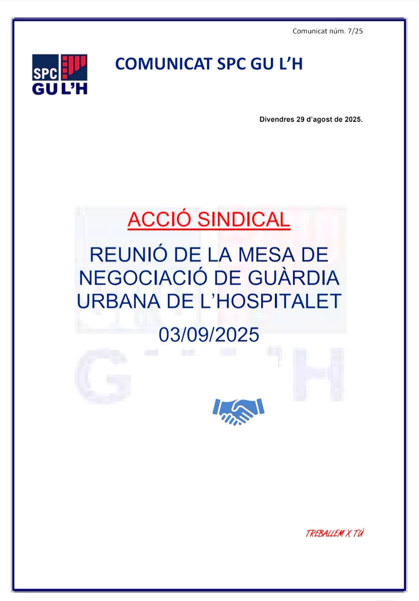 SPC Guàrdia Urbana de L'Hospitalet (@lhguurbanaspc) on Twitter photo 