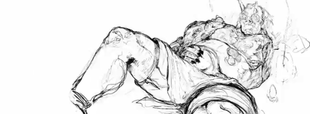 gokui_591's tweet photo. Work-in-progress: Oni sketch https://t.co/v9iFLtu70q