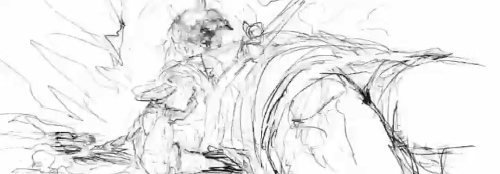 gokui_591's tweet photo. Work-in-progress: Oni sketch https://t.co/v9iFLtu70q