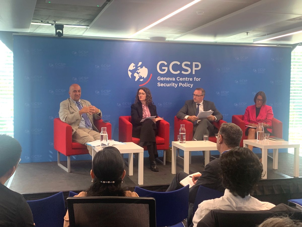 Pravin Vinod, Director (D&amp;ISA) joined as a panelist at @GCSP for a thoughtful exchange on how export controls can support non-proliferation, security, and growth. <a href="/usmissiongeneva/">U.S. Mission Geneva</a>  <a href="/crystaldpryor/">Crystal Pryor</a>  <a href="/AustraliaUN_GVA/">Ambassador Clare Walsh 🇦🇺 🇺🇳</a> <a href="/Amb_Klement_EU/">Stephan Klement 🇪🇺</a>