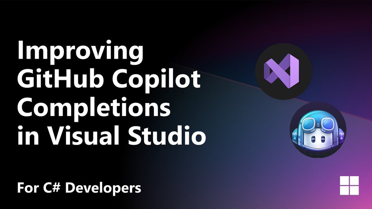 VisualStudio's tweet image. Copilot’s got context! 🧠💻
In VS 2022 17.11, it now scans semantically relevant files—even unopened ones—to give you smarter, cleaner code suggestions. Fewer hallucinations, more productivity. 🎯
#GitHubCopilot is thinking ahead.
🔗 msft.it/6015skYAV