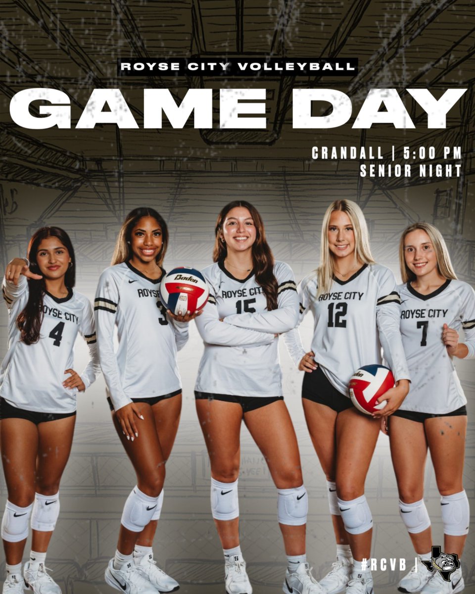 GAME DAY &amp; SENIOR NIGHT! 🤍

📍Royse City HS
🆚Crandall
⏰Varsity: 5:00pm | 9th/JV: 6:30pm
💻youtube.com/live/f9nhYVabD…

#RCVB #ReachForTheSummit