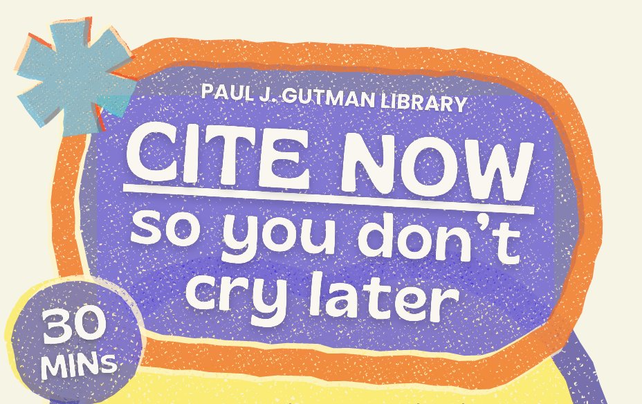 GutmanLibrary's tweet image. Hate managing your citations? Spend 30 minutes setting up citation software &amp;amp; save yourself hours later. Join us for a session from Sept 8 - 11 in the Library&apos;s Library Instruction Space (LIS) on the Main Floor, or join us on Zoom.jefferson.libcal.com/calendar/Acade…
