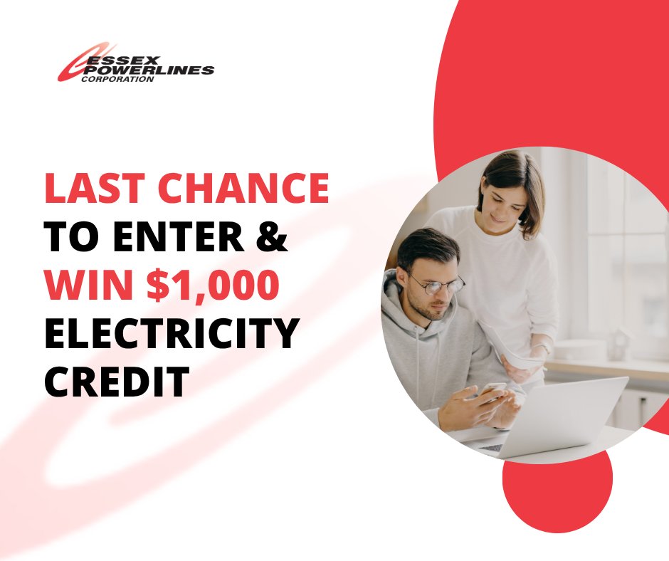 essexpowerlines's tweet image. 📩 The clock is ticking—just 4 days left to switch to paperless billing and be entered to win a $1,000 electric bill credit!

Don’t miss your chance to save money and go green.

Sign up now → myaccount.essexpowerlines.ca/app/login.jsp
OR CALL 519-737-6640

#GoPaperless #paperlesspaysoff