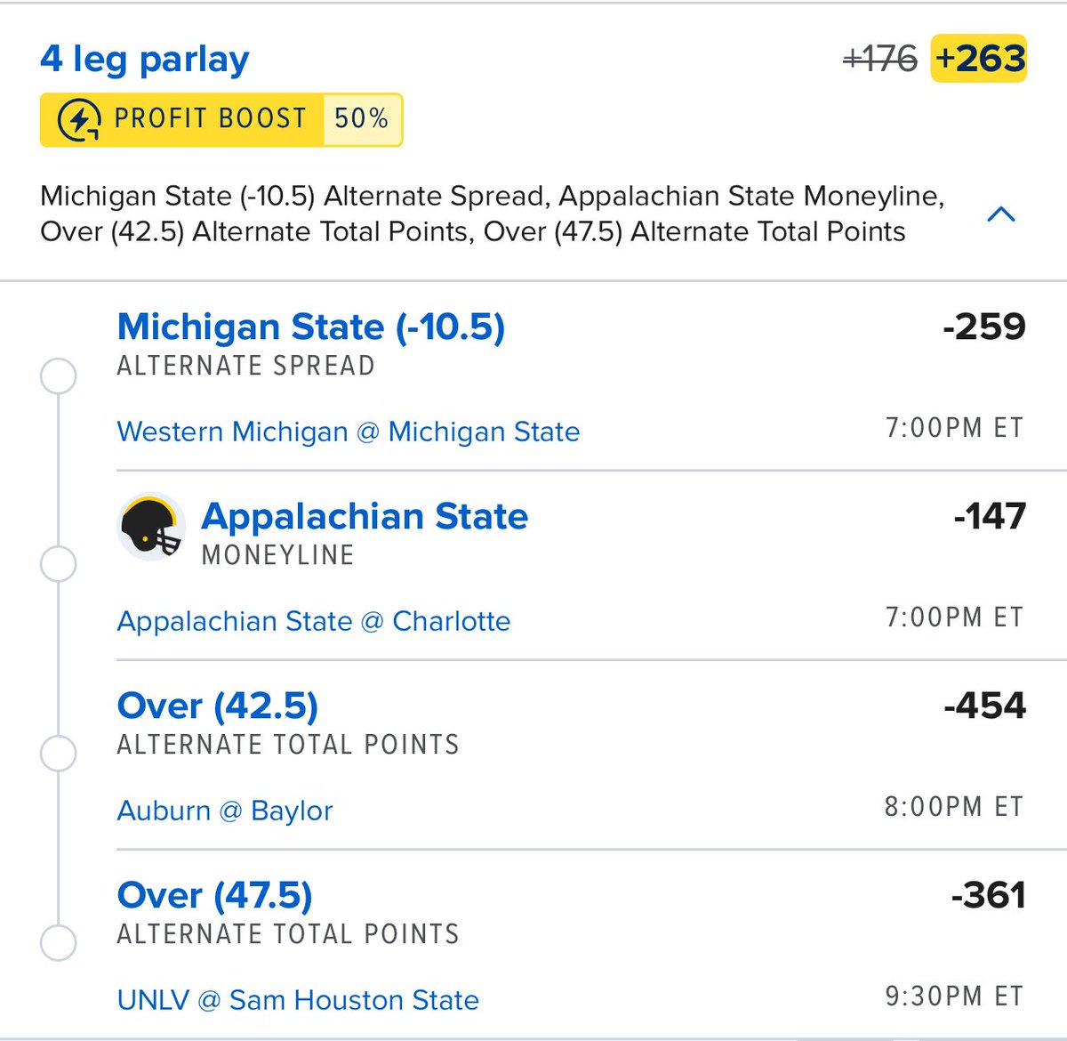 SportsPicks1418's tweet photo. 🏈 College Football – Play of the Day 🏈
🔥 Big slate tonight and we’re locked in!

Join the discord for FREE, for all plays! 

Goodluck if tailing☘️ https://t.co/qaYe7Ur5s2