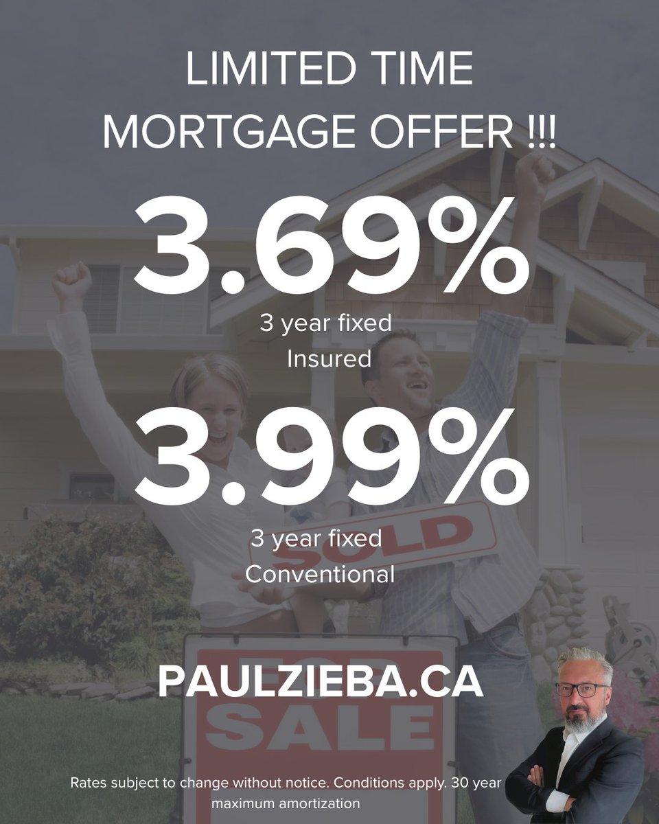 🔥 These are the best rates I've seen in months and people are lining up for them! Perfect if you're buying or have a renewal coming up. Reach out for details - Sept 30 deadline approaching fast! 

pzieba@mortgageconnection.ca

#YEG #Edmonton #EdmontonMortgage #EdmontonRealEstate