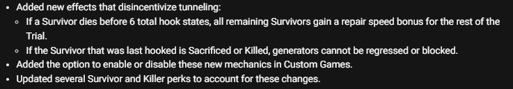 PotatoLegionYT's tweet photo. 99% of the reason I may "Tunnel" is because I cannot find anyone else

Also what if this survivor goes back on a Gen? Am I supposed to just ignore them? Because I'll get punished for hooking them again?

This just feels like overkill when we have so many strong anti tunnel perks https://t.co/aUknkSZuS5