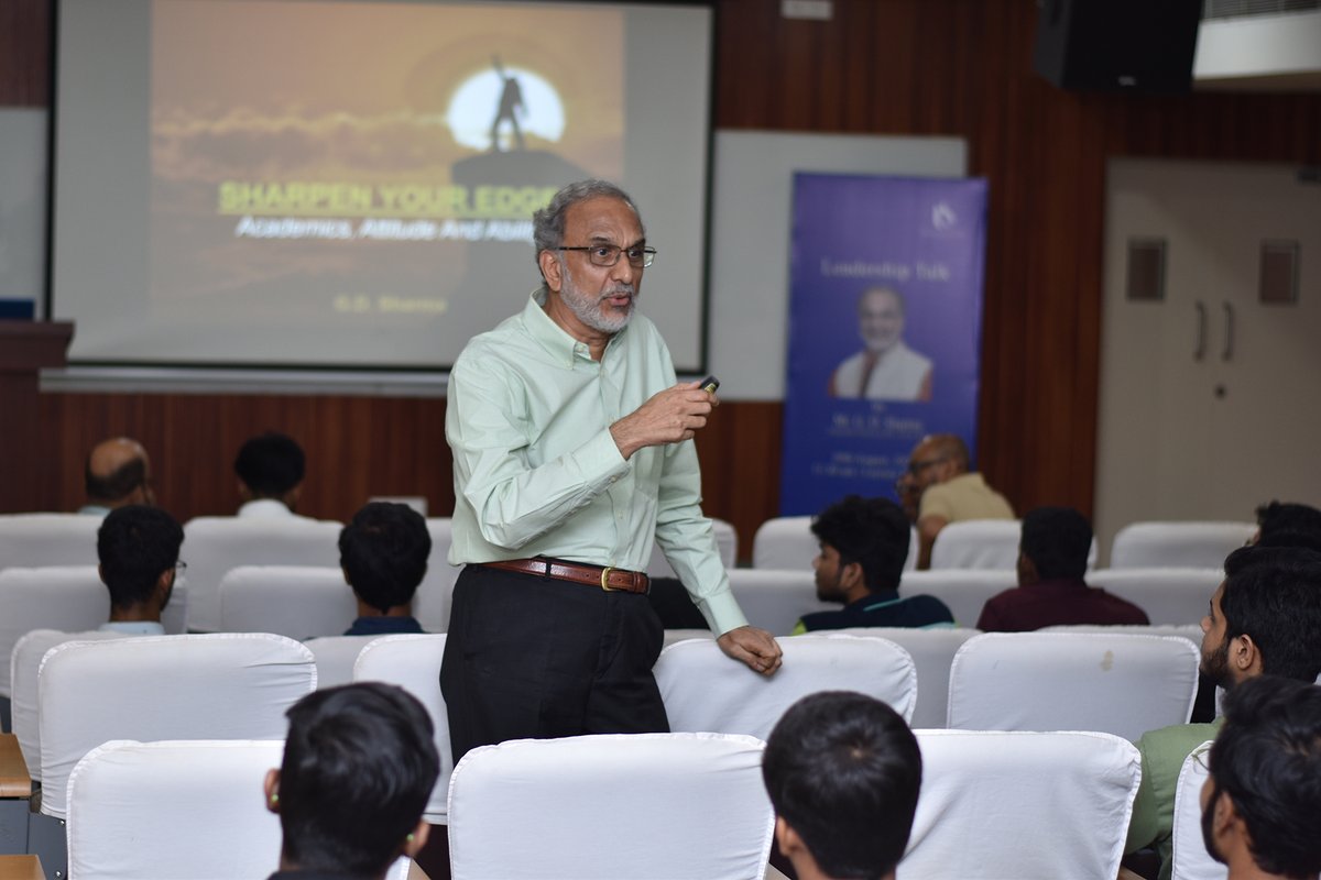 Silicontech_bbs's tweet image. From classroom to corporate, today’s power-packed session with Mr. G. D. Sharma, Consultant &amp;amp; Former President–HR, BGR Energy Systems Ltd., inspired our students to level up their Academics, Attitude &amp;amp; Ability.

#FutureReady #SiliconUniversity #SharpenYourEdge #Silicontech