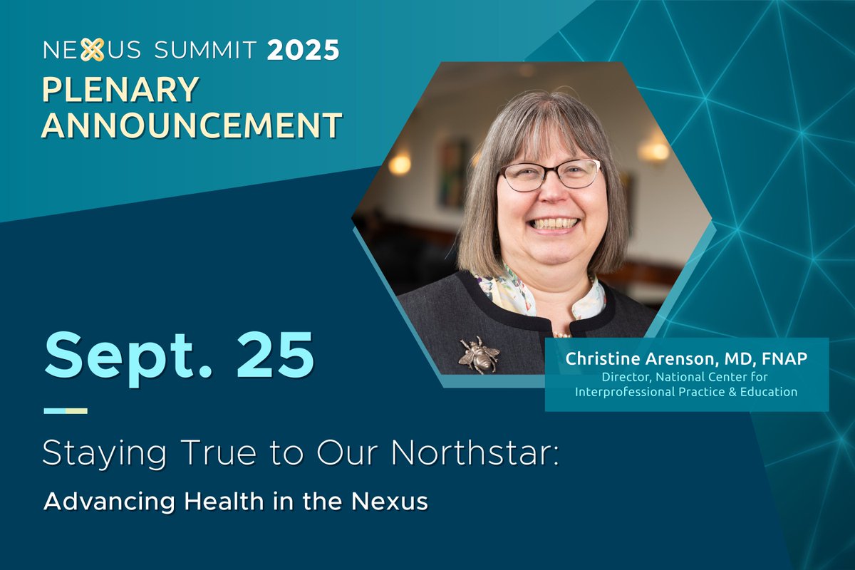 The National Center is excited to announce a new Nexus Summit 2025 plenary, “Staying True to Our Northstar: Advancing Health in the Nexus.” Christine Arenson will share tools &amp; examples to help teams adapt to better serve communities
Learn more: bit.ly/3JSyVOK