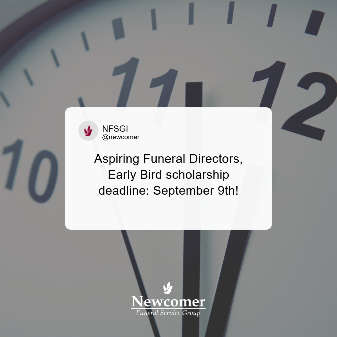 💸 Mortuary Science students—need help paying for school? Apply now for up to $3,500 in scholarships! 🎓 Apply by Sept. 3 for a shot at having your Nat’l Board Exam fee covered! 👉 brnw.ch/21wVj8y #funeraldirector #scholarship
