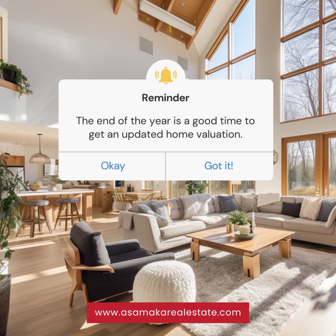 asamakarealty's tweet photo. Have you checked your homeโs value recently? ๐กโจ
The end of the year is the perfect time to get an updated home valuation. Knowing your propertyโs current worth helps you plan better.
#DreamHome #RealestaeTips #HomeValuation #เธเธฃเธตเธเนเธเธ #Listed #OntariorRealtors #ontario https://t.co/mMGVjbmsad