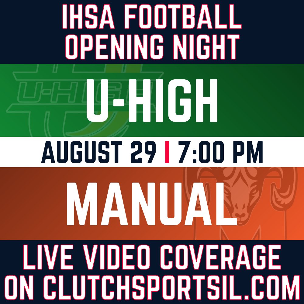 For the first time this season…IT’S GAMEDAY‼️🏈

📺Tune in to watch Metamora vs. Sterling in our WMBD Game of the Week on centralillinoisproud.com/games/
at 7:30, pregame starting at 7:15.

Plus, Normal U-High takes on Manual in our CSM Game of the Week on clutchsportsil.com at 7!