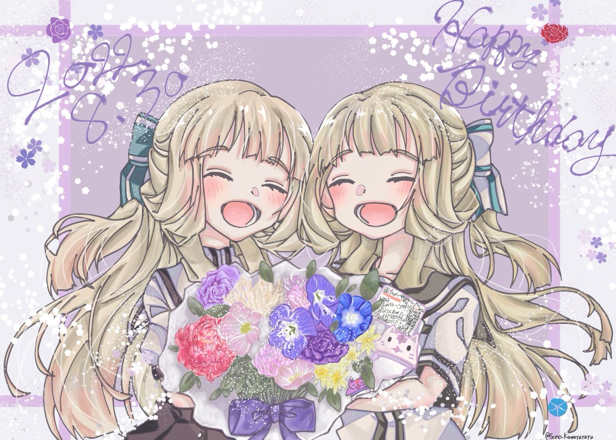 今年の生誕絵が間に合わず、過去のお気に入り生誕絵で失礼して…😌
生まれてきてくれて本当にありがとう。
お誕生日おめでとう😊💜✨
園ちゃんの幸せが、いつまでも、ずっとずっと続きますように。

#yuyuyu 
#乃木園子生誕祭2025 
#乃木園子誕生祭2025