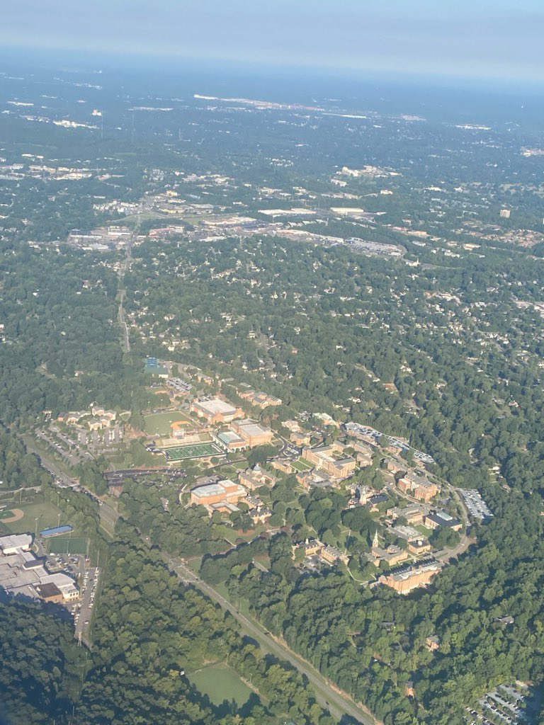 Aerial view of the Samford campus. See the sun does come up the next day. 

📸 <a href="/jebgebhart/">Jeb</a>