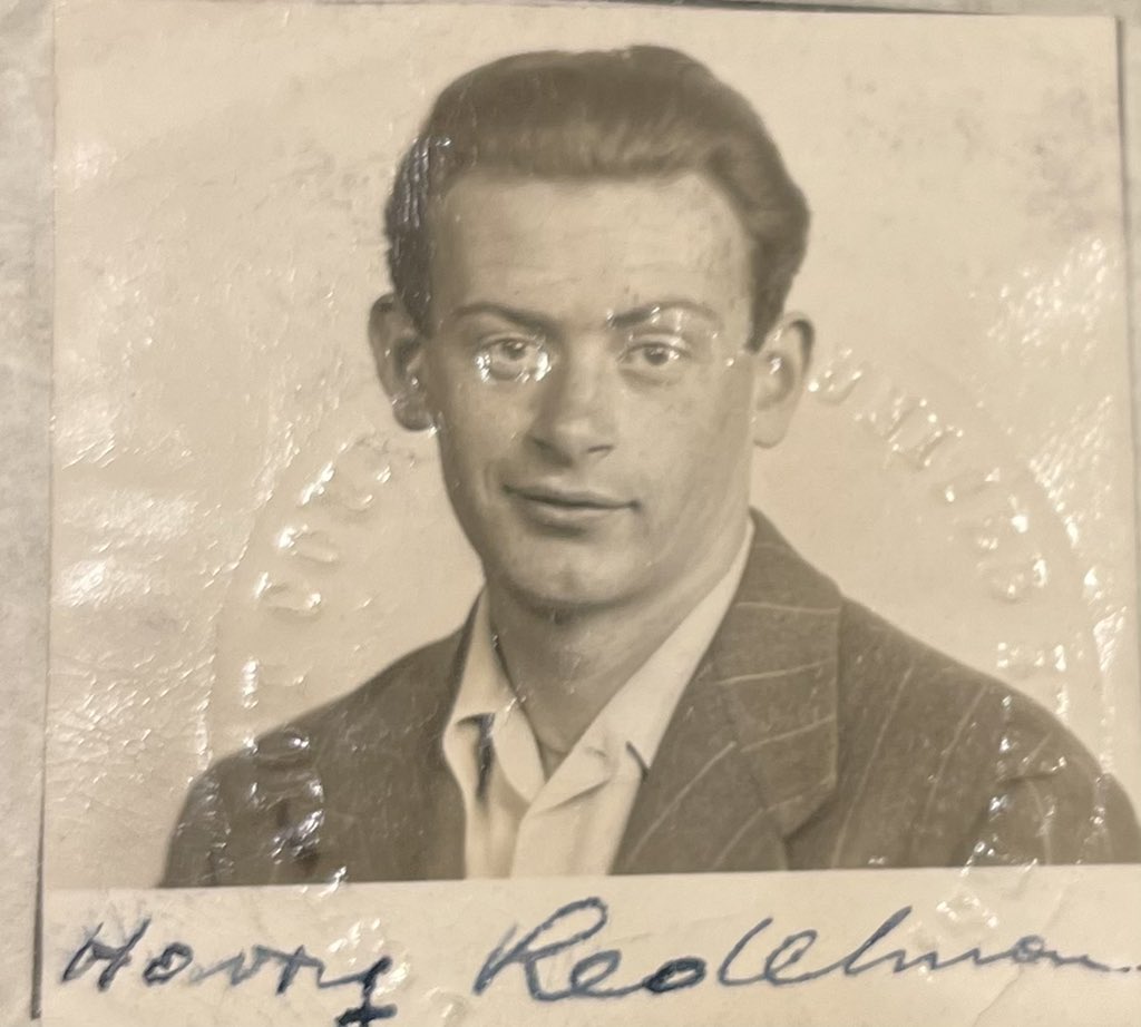 AuschwitzMuseum's tweet photo. 29 August 1926 | A Polish Jew Hersz Redelman was born in Sandomierz.

In #Auschwitz from 31 July 1944 (deported from a slave labor camp in Pionki).
Evacuated in the death march to Buchenwald. He survived. 
Emigrated to the US where he became Harry Redelman. 
Passed away in 2016. https://t.co/6qHH4soOe5