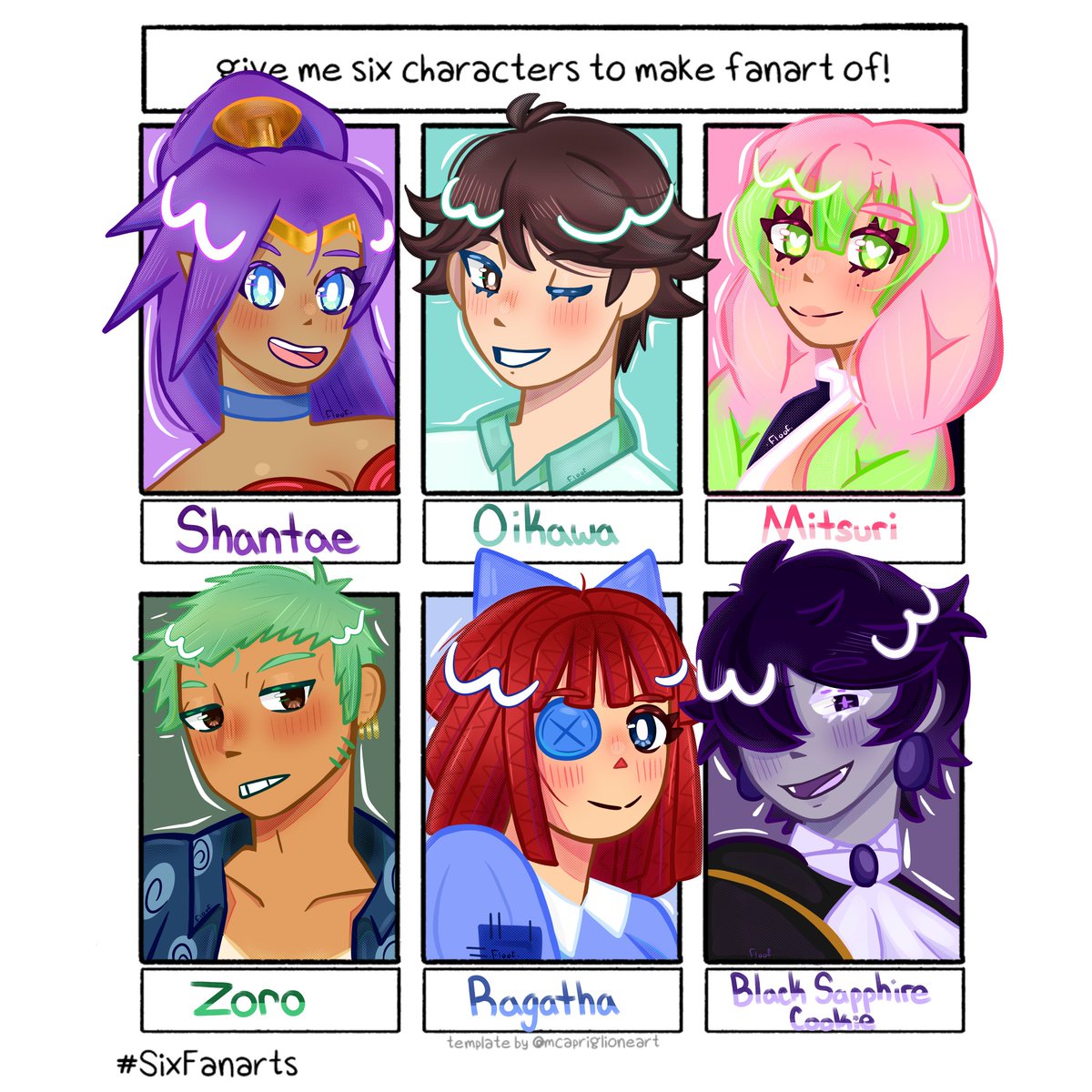 fllooflle's tweet image. Against all odds I finally finished the six fanarts challenge ✨️ thanks to everyone that left suggestions, it was kinda tough narrowing it down to only six!
#SixFanarts