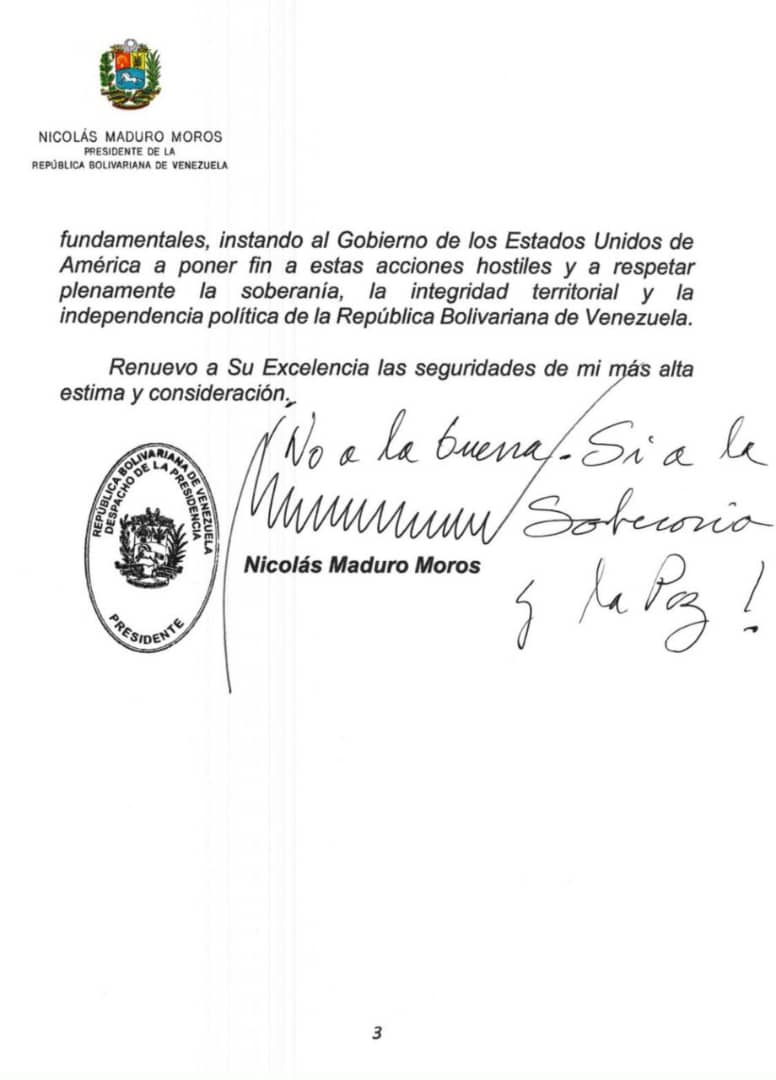 ErtugrulChavez (@chavezertugrul) on Twitter photo Carta del presidente <a href="/NicolasMaduro/">Nicolás Maduro</a>
Al Secretario General de la onu
Antonio Guterres
Denunciando el acoso yanki contra Venezuela
#YoMeAlistoAlTricolor
#CHCh Carta del presidente <a href="/NicolasMaduro/">Nicolás Maduro</a>
Al Secretario General de la onu
Antonio Guterres
Denunciando el acoso yanki contra Venezuela
#YoMeAlistoAlTricolor
#CHCh