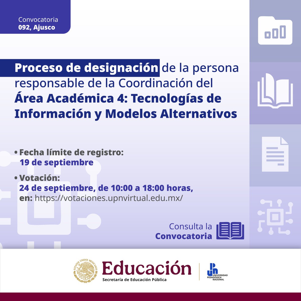 Revisa la convocatoria en 👉goo.su/yLGO