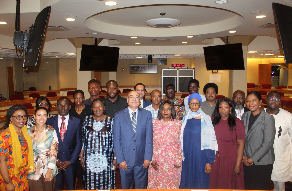 African Union Mission to the UN (@africanunionun) on Twitter photo H.E. Ambassador Mohamed Idris, has officially taken on his role today, as the new Permanent Observer of the <a href="/_AfricanUnion/">African Union</a> to the <a href="/UN/">United Nations</a> ,following his appointment by the Chairperson of the #AUC ,H.E. Mahmoud Ali Youssouf.
At his first staff meeting, Amb. Idris set the tone for his H.E. Ambassador Mohamed Idris, has officially taken on his role today, as the new Permanent Observer of the <a href="/_AfricanUnion/">African Union</a> to the <a href="/UN/">United Nations</a> ,following his appointment by the Chairperson of the #AUC ,H.E. Mahmoud Ali Youssouf.
At his first staff meeting, Amb. Idris set the tone for his