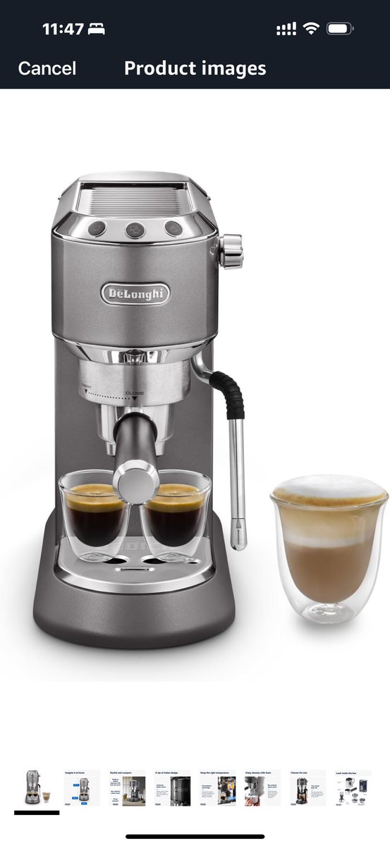 إلى الرفقاء عاشقي الاسبريسو ومدمني الكافيين، ما هو ال upgrade بعد ماكينة delonghi dedica؟ 

وياريت تكون باسكت مكشوف bottomless basket.