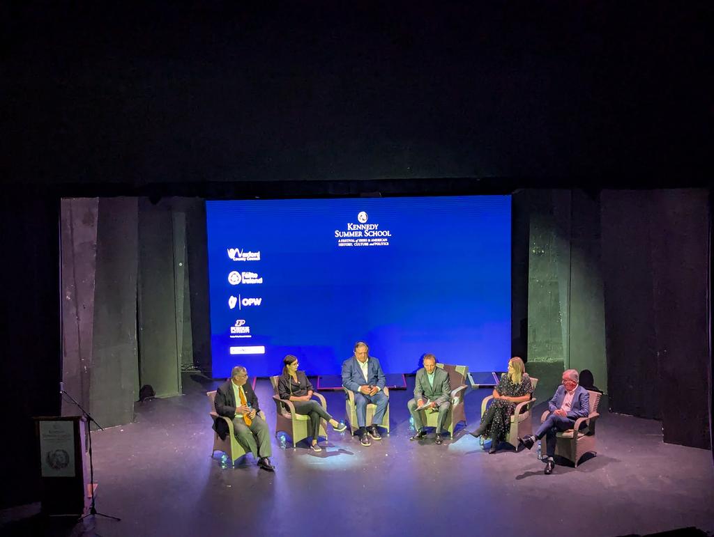 Kennedy SummerSchool (@jfk_ss) on Twitter photo On stage now discussing the impact of President Trump's presidency is:
Tony Connelly
Greg Ballard
Gilberto S Ocañas
Jim Power
Shona Murray
Tanya Gordiienko
<a href="/tconnellyRTE/">Tony Connelly</a>
#KennedySummerSchool #JFKSS On stage now discussing the impact of President Trump's presidency is:
Tony Connelly
Greg Ballard
Gilberto S Ocañas
Jim Power
Shona Murray
Tanya Gordiienko
<a href="/tconnellyRTE/">Tony Connelly</a>
#KennedySummerSchool #JFKSS