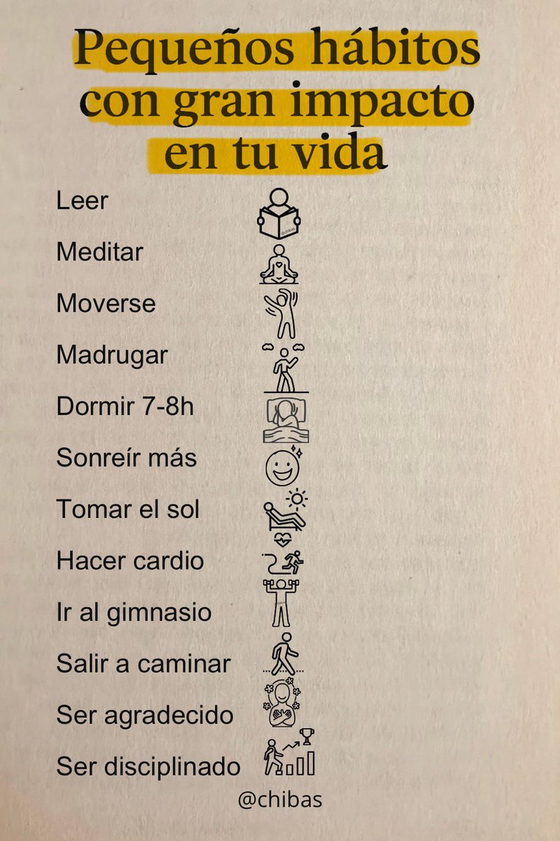 Pequeños hábitos, grandes cambios. 🧠