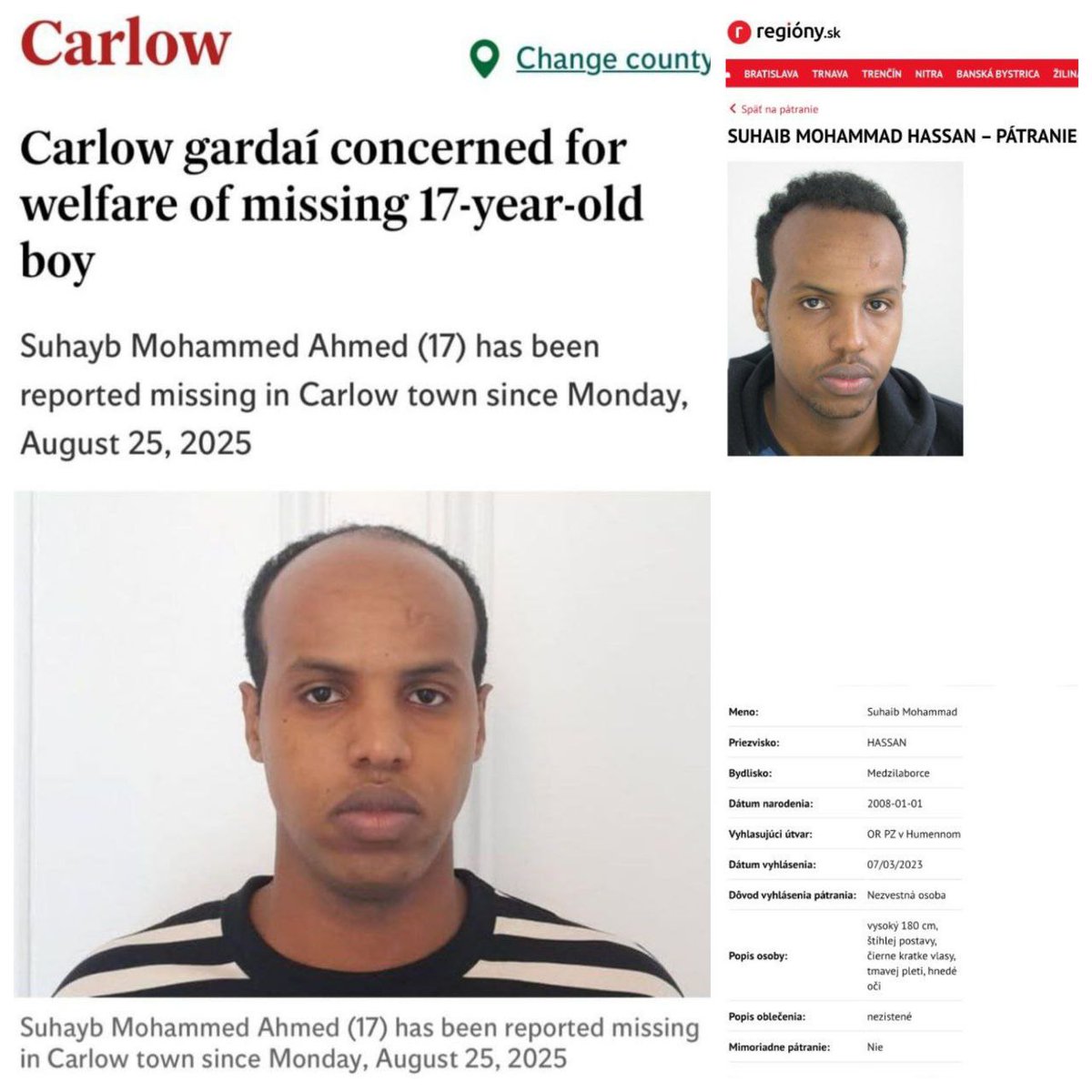 "No such thing as unvetted migrants."

Debunked in two photos.