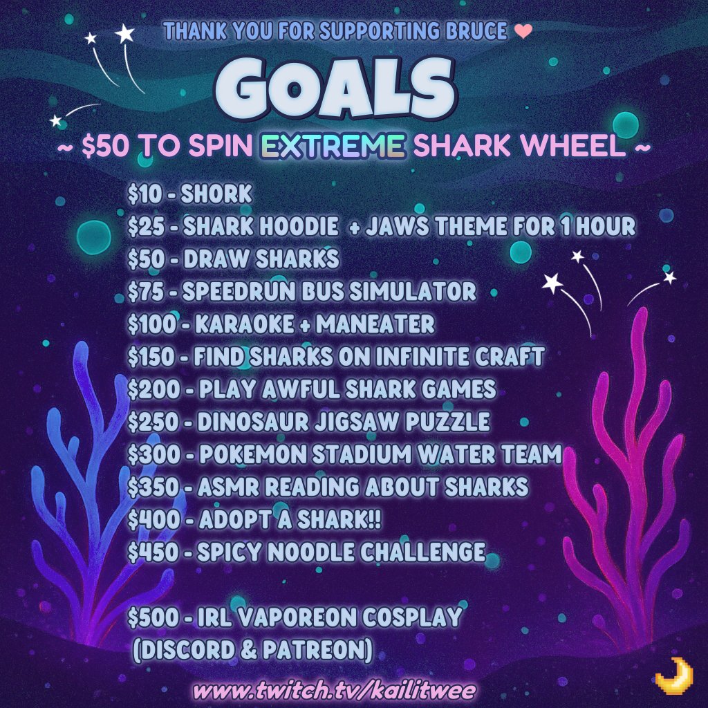 💙CHARITY STREAM IS LIVE 🚀
🦈robstewartsharkwaterfoundation.org
👾twitch.tv/kailitwee
#sharkwater #charity #shark