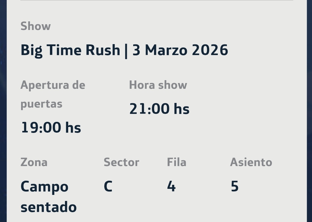 orne🦋 (@orne_barrera) on Twitter photo EL 3 DE MARZO VOY A VER A BTR POR 4TA VEZ Y LOS VOY A ABRAZAR.
LAS FOTOS CON LA GIGANTOGRAFÍA SE VAN A HACER REALIDAD 😭❤️
LOS AMO PARA SIEMPRE❤️ <a href="/bigtimerush/">Big Time Rush</a> See you soon 😍
#bigtimerush #Worldwidetour <a href="/BTRargento/">Big Time Rush Argentina 🇦🇷</a> ❤️🇦🇷 EL 3 DE MARZO VOY A VER A BTR POR 4TA VEZ Y LOS VOY A ABRAZAR.
LAS FOTOS CON LA GIGANTOGRAFÍA SE VAN A HACER REALIDAD 😭❤️
LOS AMO PARA SIEMPRE❤️ <a href="/bigtimerush/">Big Time Rush</a> See you soon 😍
#bigtimerush #Worldwidetour <a href="/BTRargento/">Big Time Rush Argentina 🇦🇷</a> ❤️🇦🇷