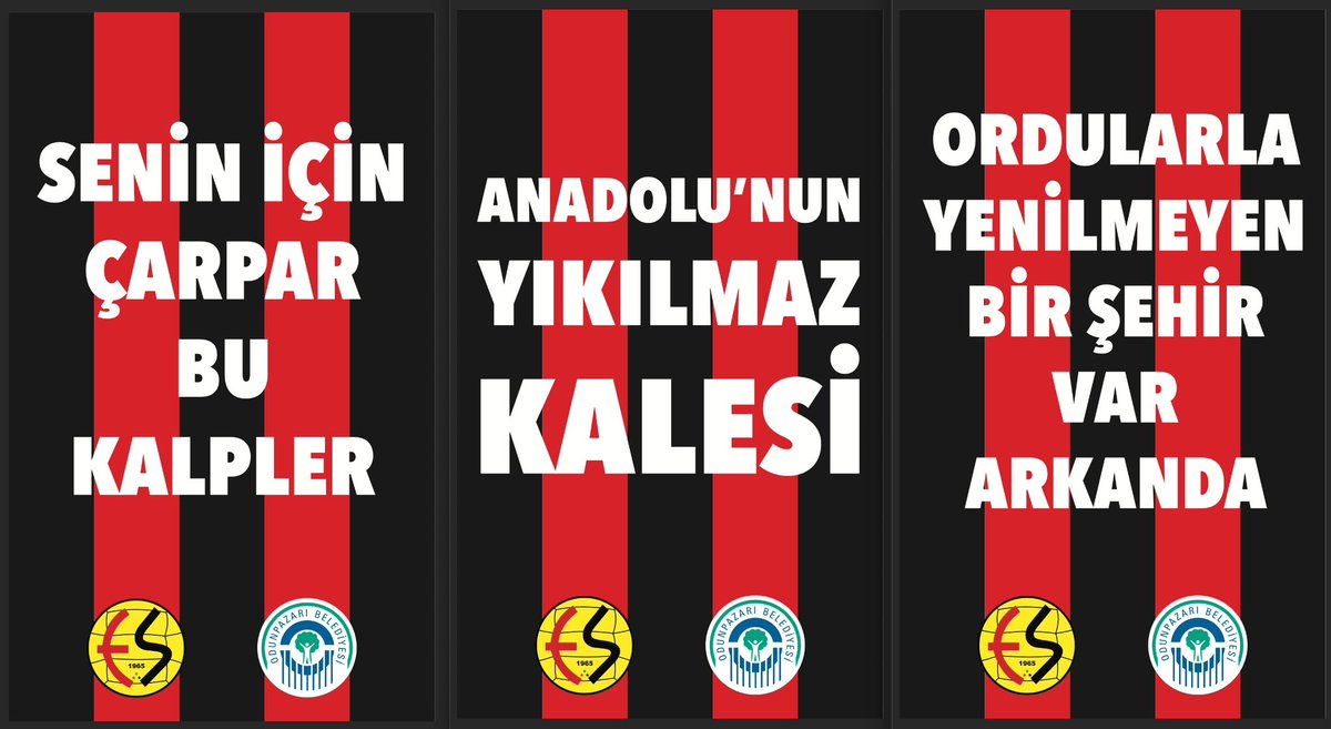 NecatiEses's tweet photo. Başkanım, #Eskişehirspor bayraklarımız en kısa sürede şehrin caddelerini tekrardan süsleyecek mi❓

Anadolunun yıkılmaz kalesi Eskişehirspor’umuzun 7 Eylül Pazar günü oynayacağı sezonun ilk maçı öncesinde şehri tekrardan havaya sokmak harika olacak🖤❤⚡
@CHPKAZIMKURT @odunpazari https://t.co/Jf0SVTJ87k